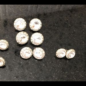 Bridal Party Faux Diamond 6 Pair